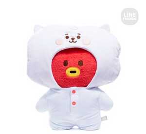 BTS 防弾少年団 BT21公式グッズ LINEフレンズ たっとん ベビー ロンパース付きぬいぐるみ(MY LITTLE BUDDY) Lサイズ TATA テテ テヒョン 