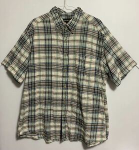 Eddie Bauar エディーバウアー　半袖シャツ　ボタンダウンシャツ　サイズ XL パッチワーク　USA アメリカ　90年代 00S