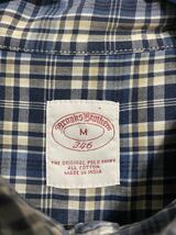 BROOKS BROTHERS ブルックスブラザーズ 半袖シャツ　ボタンダウン　サイズ　M USA アメリカ_画像4