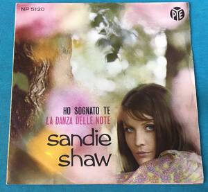 ７”●Sandie Shaw / Ho Sognato Te ITALY盤NP5120 イタリア・オンリー盤 「Had A Dream Last Night」のイタリア語版