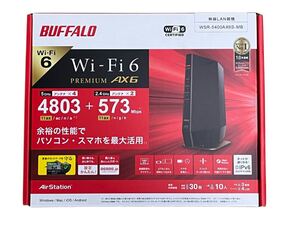BUFFALO Wi-Fiルーター AirStation マットブラック WSR-5400AX6S-MB