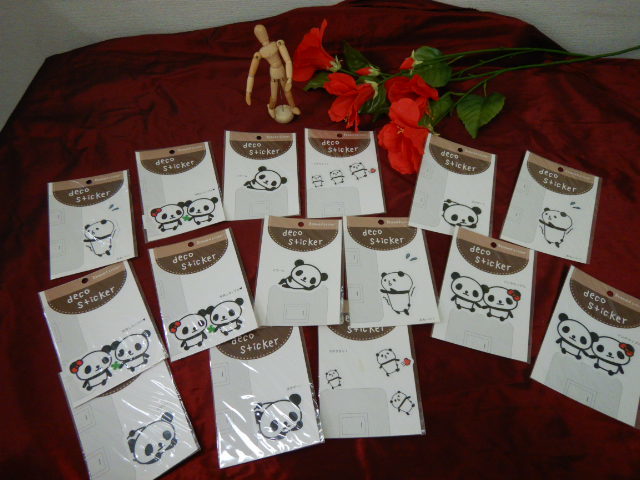 Deco Sticker Panda Series ★15 items in one great deal ★The expressions are cute, Healing Switch, furniture, refrigerator, Doors...so relaxing!, Hobby, Culture, Handcraft, Handicrafts, others