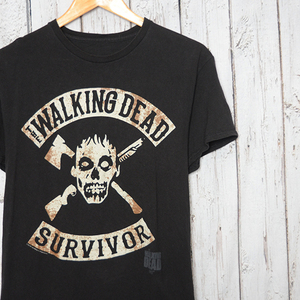 MT1504 ウォーキングデッド WALKING DEAD Tシャツ M 肩幅47 ゾンビ 映画 メール便可 xq