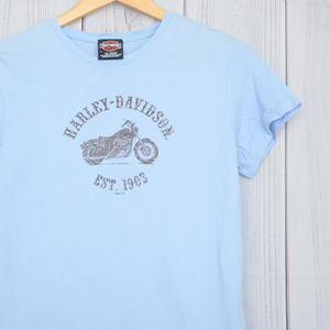 BT2324 ハーレーダビッドソン HARLEY DAVIDSON レディース XL Tシャツ 肩幅41 バイク メール便可 xq