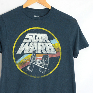 MT673 スターウォーズ STAR WARS Tシャツ S 肩38 アメリカ古着 映画 メール便可 xq