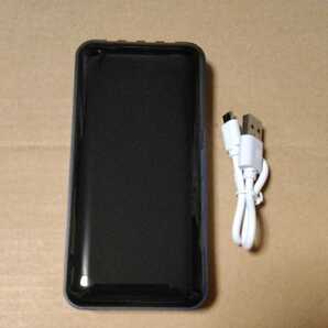 ◆モバイルバッテリー 電源 大容量12200mAh【PSE認証済スマホ4回急速充電4台同時】鏡面仕上 ブルー