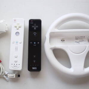 Wiiリモコンまとめて4個セット リモコン/リモコンプラス/ヌンチャク/ハンドルセット 任天堂純正/動作品603