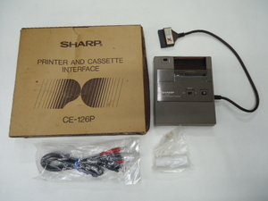 ★SHARP/シャープ CE-126P ポケットコンピュータ 用 プリンター 通電確認済み 箱付き 現状品★