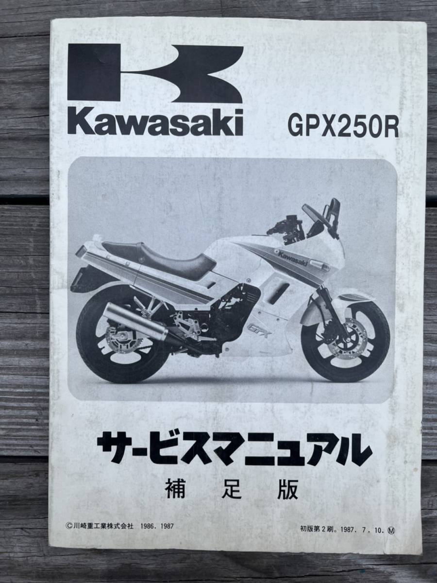 1周年記念イベントが Kawasaki GPX250R サービスマニュアル 初版