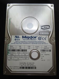 【ジャンク】Maxtor 3.5インチHDD IDE(Ultra ATA) 61.4GB 96147H6