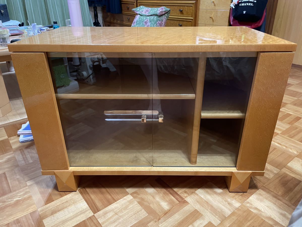ヤフオク! -「大塚家具 バーズアイメープル」(棚、キャビネット) (家具 在庫特価品 バーズアイメイプル風 キャビネット リビング収納