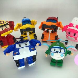 人気のロボットポリー 子ども大喜び変身変形おもちゃ6台セット 新品送料無料
