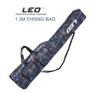 釣り用ロッドケース 釣り用バッグ フィッシングバッグ ポータブル 釣りロッド 釣り竿 ツール収納袋ロッドケース 青迷彩