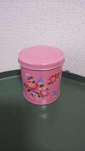 カルディ kaldi 台湾 taiwan 客家 客家柄 花柄 レトロ クッキー缶 缶 tin 中身なし ピンク 