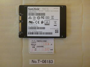 管理番号　T-06183 / SSD / SanDisk / 2.5インチ / 1TB / 大容量 / データ消去済み / ゆうパケット発送 / ジャンク扱い