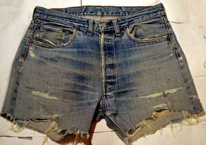 v187/LEVIS501 66前期 カットオフ ヴィンテージ 激ヒゲ！ 