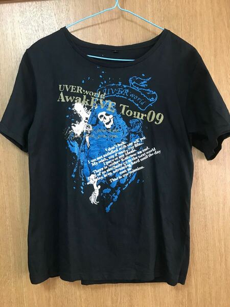 UVER WORLD ライブツアー2009 awake eveのライブグッズTシャツ