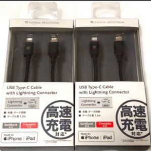 iPhone USB Type-C Lightningケーブル 2本 新品未開封