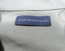 【M】【暮らしを彩る心地よい服】SEASON REASON by Lin.&Red　ポロシャツ ベージュ シーズンリーズン_画像3