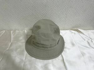 本物ボルサリーノBorsalinoコットンキャンバスハット帽子ボウシサーフミリタリーアメカジメンズ旅行トラベルベージュ日本製S55cm