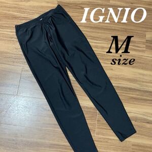 IGNIO イグニオ メンズ レディース レギンス M スポーツ トレーニング フィットネス ブラック系
