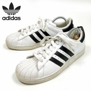 24.5cm corresponding adidas Adidas SuperstarⅡ super Star Ⅱ GS Youth shell tu sneakers white black /U5759