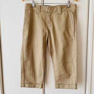 F5316cL《Dickies ディッキーズ》サイズ30インチ M位 ハーフパンツ ワークパンツ チノパン ベージュ メンズ カジュアル アメカジ PANTS 