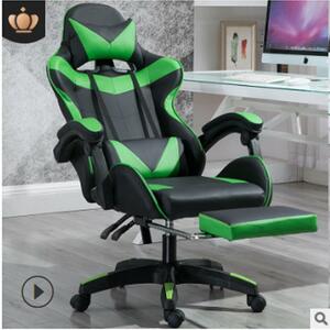 セール ゲーミングチェア オフィスチェア 椅子 リクライニング フットレスト 緑