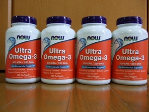 Now社 ウルトラオメガ 3 EPA500/DHA250 720錠(180粒x4個) 腸溶性 Ultra Omega 3