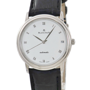 【3年保証】 ブランパン エクストラスリム 1151-1127-55 OH済 白 ローマン 自動巻き メンズ 腕時計