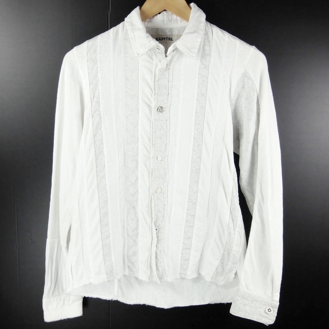 即納特典付き KAPITAL 14SS ホワイトOXハーベストリメイクカトマンズ