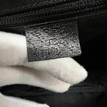 1円【至極の逸品】 グッチ GUCCI GG柄 スプリーム ミニ ショルダーバッグ ブラック 黒 レザー キャンバス 斜め掛け 鞄 カバン_画像9