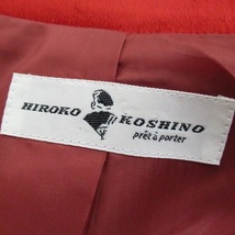 #anc ヒロココシノ HIROKO KOSHINO ジャケット 赤系 異素材 光沢 レディース [755926]_画像6