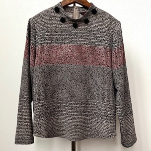 #apc 詩仙堂 ヒトシタムラ カットソー ベージュ 黒 赤 ちりめん レディース [757546]