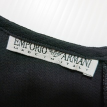 #snc エンポリオアルマーニ EMPORIO ARMANI セットアップ 38 黒 ノースリーブ ツーピース イタリア製 レディース [756933]_画像6