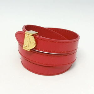 [ free shipping ] Louis * Vuitton brass re box ito leather bracele rose Anne ti Anne 17cm M6743* ultimate beautiful goods *