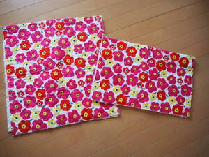 北欧風花柄キルティング☆108cm幅×50cm&65cm幅×50cm2枚