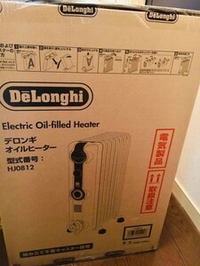 te long gi(DeLonghi) oil heater Zero manner heating new goods HJ0812 [8~10 tatami for ] white unused goods 