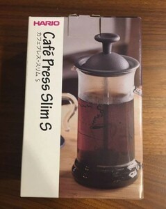 押すだけでコーヒーを抽出！HARIO(ハリオ) コーヒー&ティープレス 1~2杯用 カフェプレス 新品 CPSS-2TB ブラック 未使用品