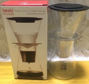 iwaki(イワキ) ウォータードリップコーヒーサーバー 440ml 耐熱ガラス ウォータードリッパー 新品 KT8644-CL1 未使用品