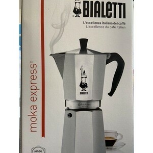 BIALETTI( Via reti) direct fire type Espresso Manufacturers 18 cup 18 cup new goods 1167 mocha Express unused goods 
