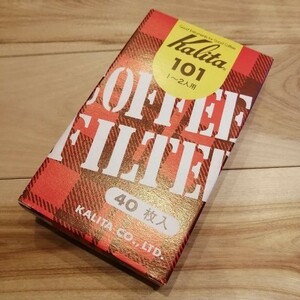 【お徳用】カリタ コーヒーフィルター 101濾紙 1~2人用 40枚入り×10箱セット 新品 #11037 ホワイト 箱入り Kalita 未使用品