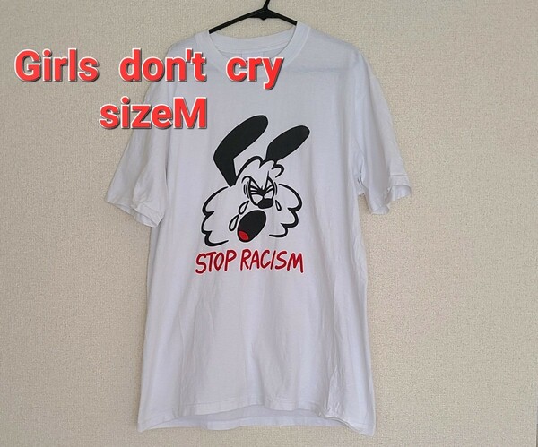 Girls don't cry White stop racism tee