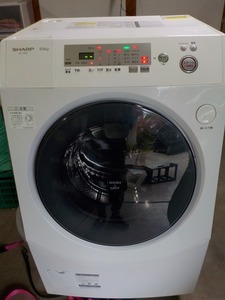 神戸　シャープ SHARP ななめ型ドラム式 電気 洗濯乾燥機 ES-V230-WL 9kg　2012年製　引き取り可能な方』
