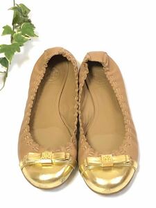 *TORY BURCH Tory Burch pumps Flat ballet shoes 23cm*