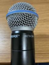 ワイヤレスマイク　SHURE PGXワイヤレスシステム　 BETA58A 2波_画像4