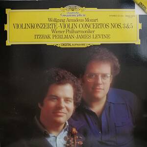 LP盤 イツァーク・パールマン/レヴァイン/Wiener Phil Mozart Violin協奏曲 3&5番「トルコ風」