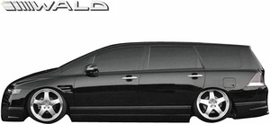 【M's】HONDA ODYSSEY RB1/RB2 (H15.10-H18.4) WALD Executive Line サイドステップ 左右／FRP ヴァルド バルド エアロ ホンダ オデッセイ