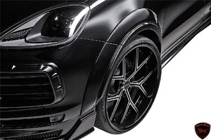 【M's】Porsche カイエン 9YA (2018y-) WALD Black Bison オーバーフェンダー 10PS (片側約55mmワイド)／FRP ヴァルド バルド エアロ