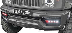 【M's】SUZUKI JIMNY ジムニーシエラ (H30.8-)WALD Black Bison フロントバンパー用 LEDランプ／ヴァルド バルド エアロ スズキ ジムニー